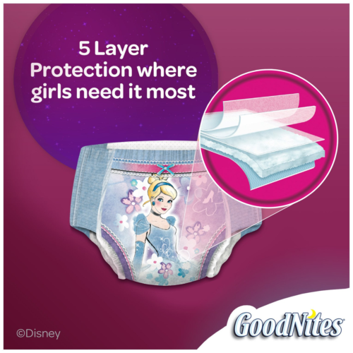 Goodnites Girls' Bedwetting Underwear, L/XL (60-125+ lbs), 34 ct